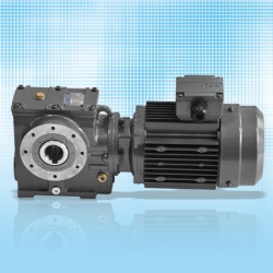 ES series helical worm gear motor